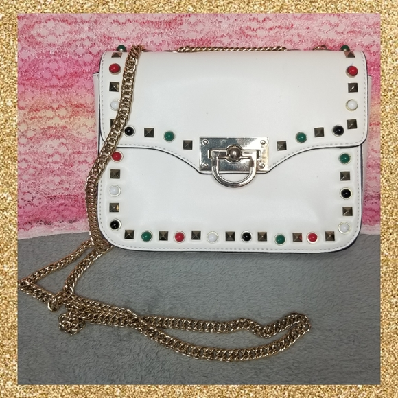 Gail Labelle white leather handbag - Picture 1 of 3
